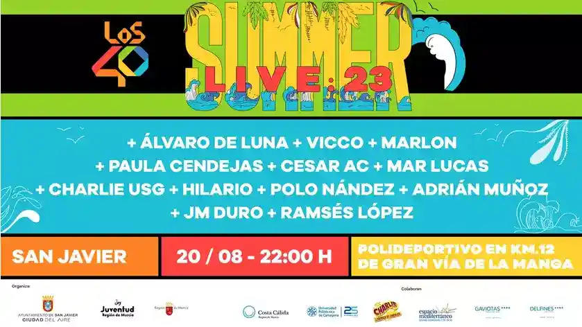 Los 40 Summer Live 2023 La Manga del Mar Menor