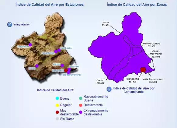 Nivel 3 de alerta por partículas en suspensión San Pedro del Pinatar