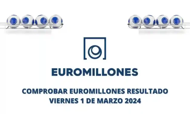 Comprobar Euromillones resultado 1 de marzo 2024